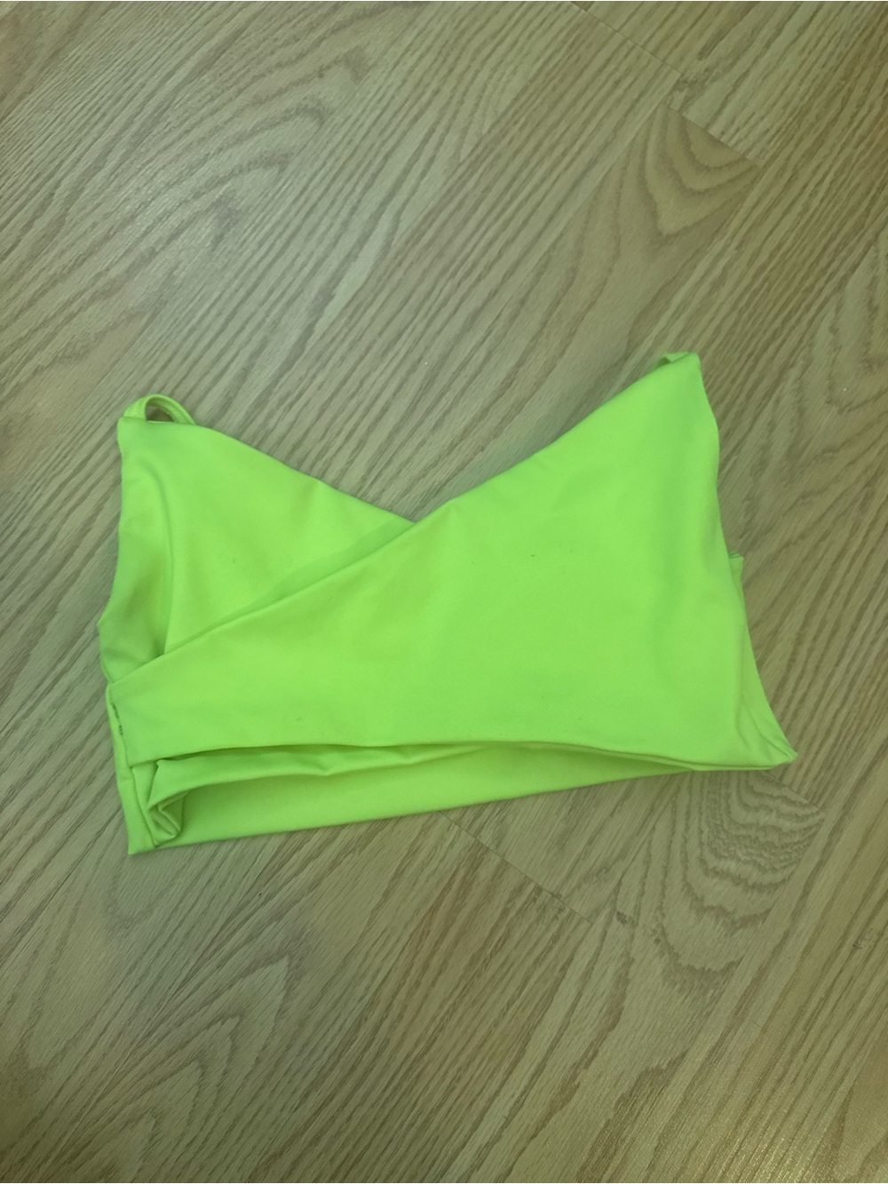 Five Neon Yellow Girls Sports Bra. Size YL